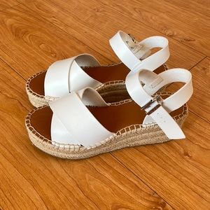 White Platform Espadrille Sandals